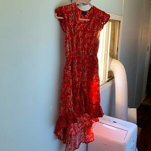 Paisley red dress size small.